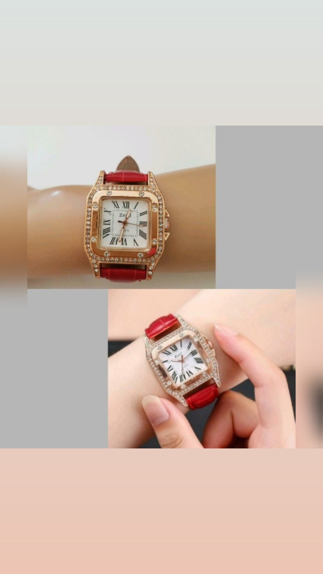 Rote Damenuhr – Stil, der auffällt