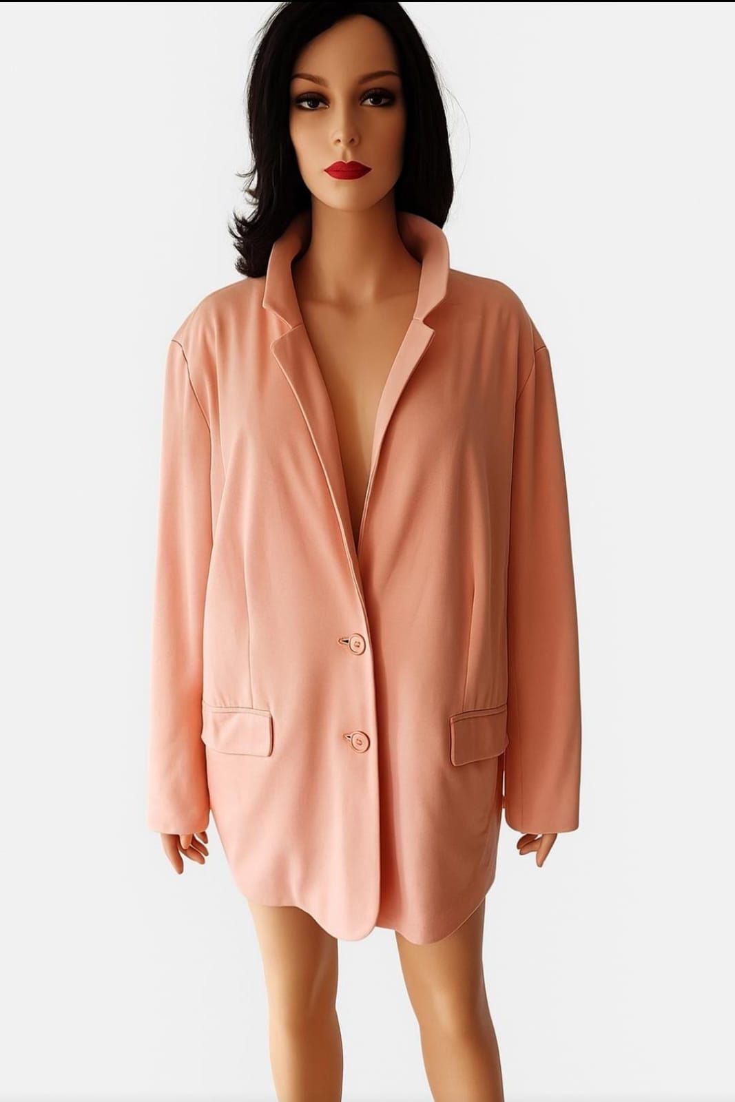 Damenblazer von Bonprix – Lachs – Größe 56